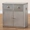 Baxton Studio Serge Silver Metal 2-Door Accent Storage Cabinet 160-10242 - alternate 10